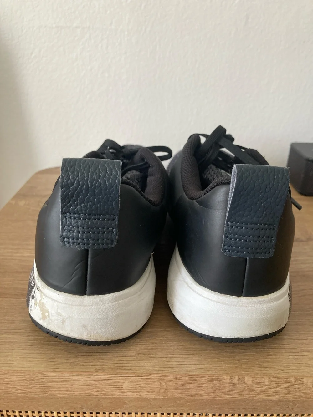 adidas Men’s Black and Gray Breathable Mesh Athletic Sneakers